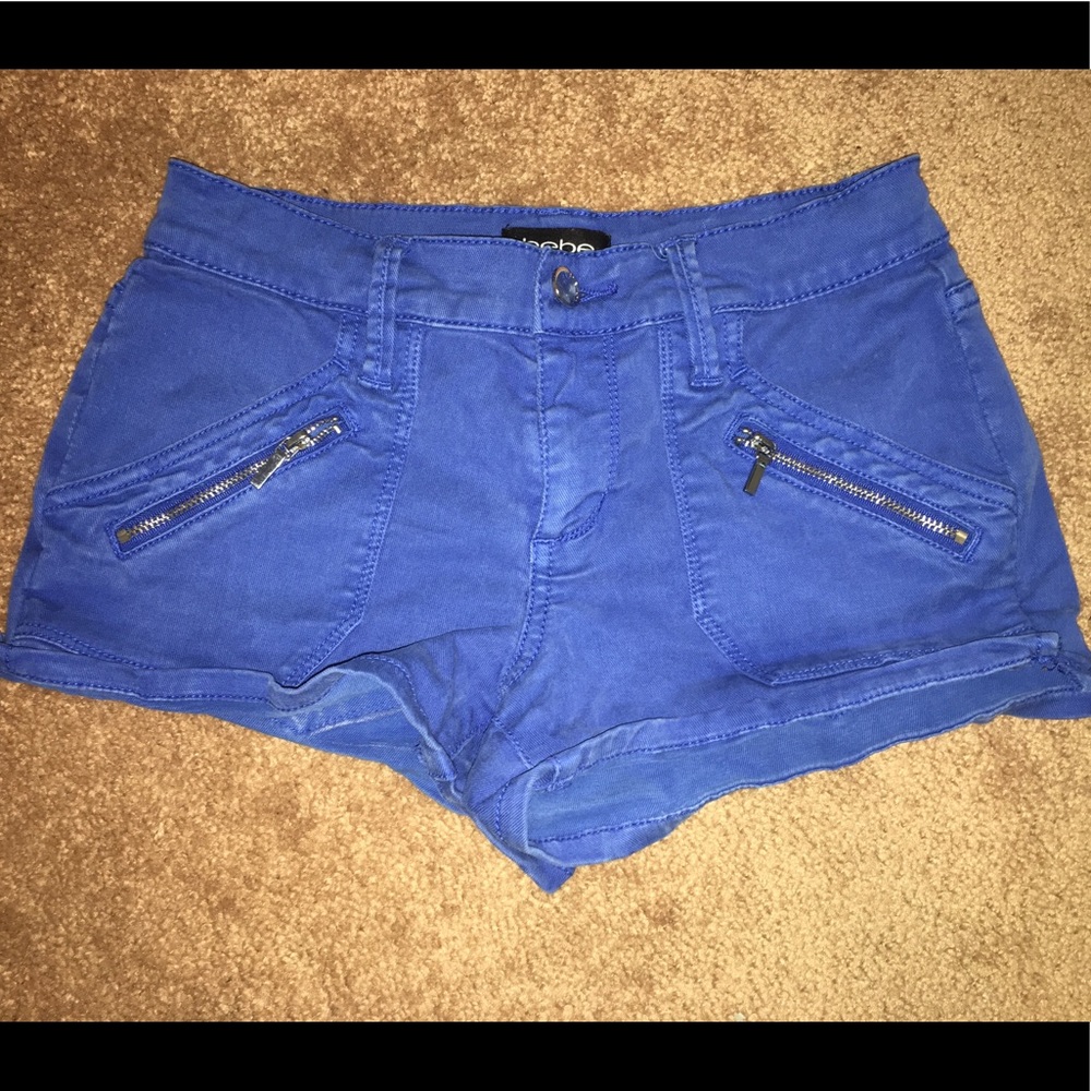 ✨2 FOR $10✨ Bebe royal blue jean shorts